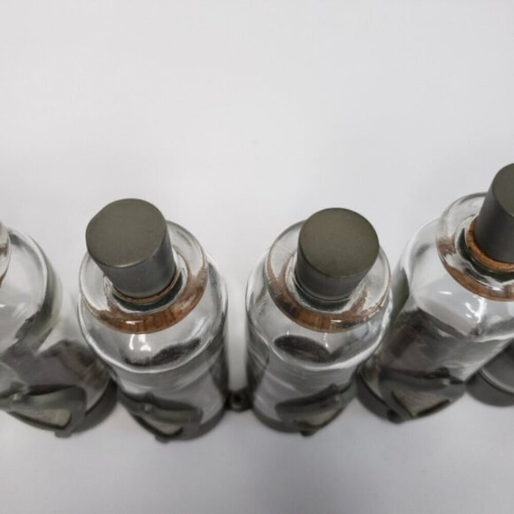 Unique Jars Spice Witchy Goth Silver Tone 6 Jars Kitchen Spells - Picture 8 of 16